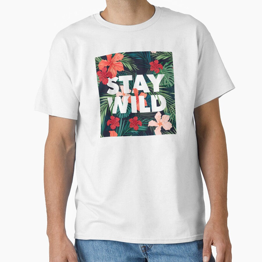 Stay Wild Tropical Print by kwillhoite