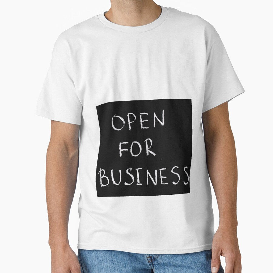 Motivation phrase, open for business, affirmation. by brnlz