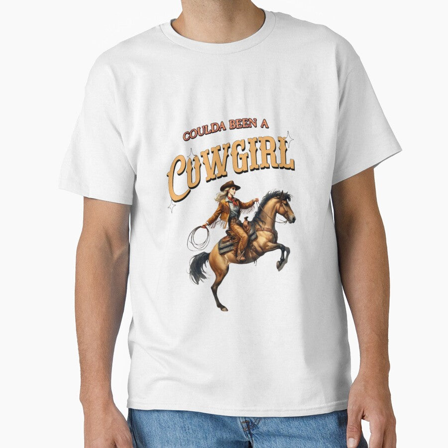 Coulda Been A Cowgirl Vintage Inspired Women's Shirt by MarketMavenGift