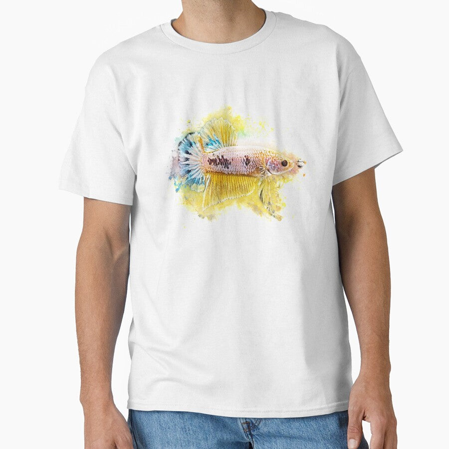 Fighting fish Halfmoon metallic by AquariumLutter