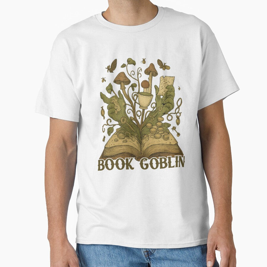 Book Goblin Whimsical Fantasy Design by CottonandQuill