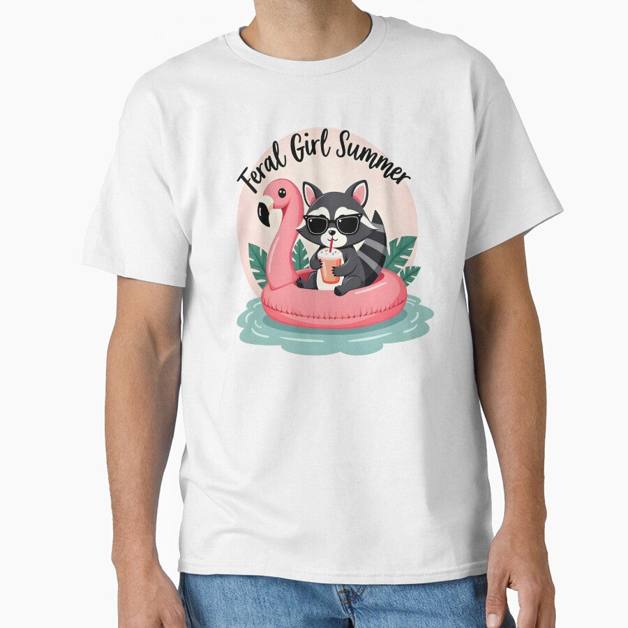 Feral Girl Summer - Raccoon by Channel1Design