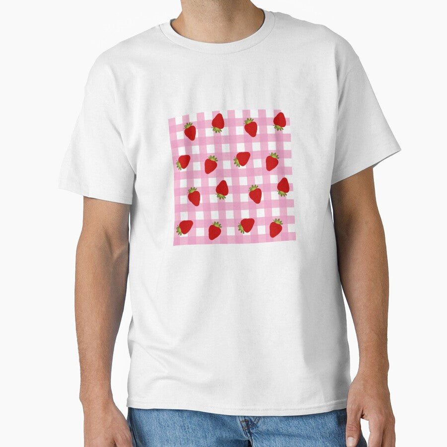 Strawberry gingham seamless by SophieLogan