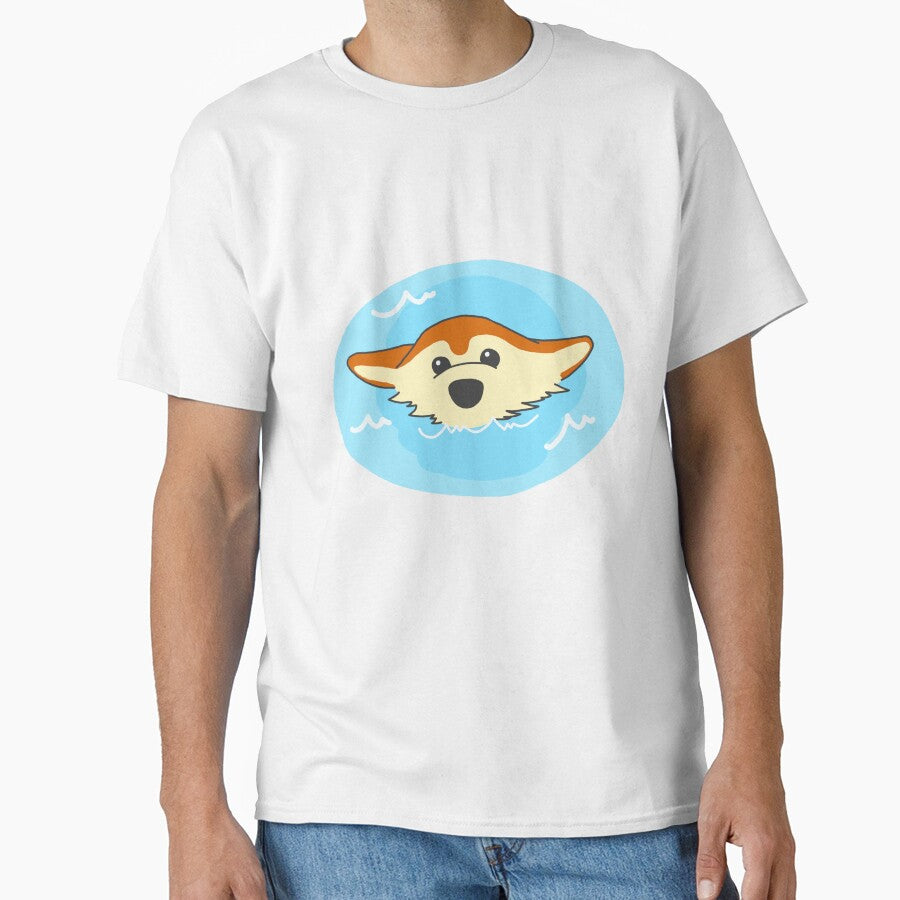 floating corgi by MindToPaper