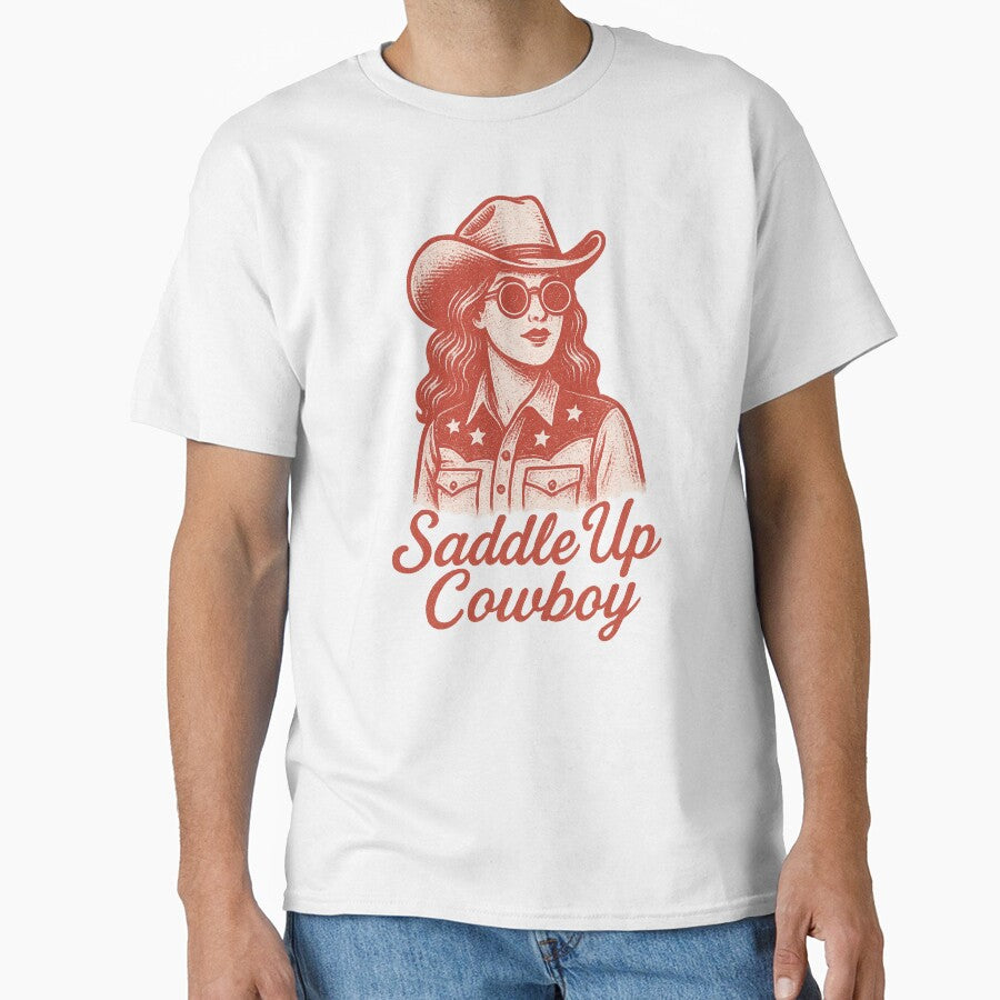 Saddle Up Cowboy Retro Western Cowgirl by Alex Songs
