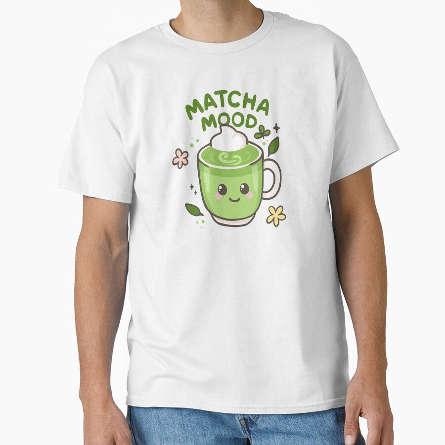 Matcha Mood – Kawaii Green Tea Cup with Cute Quote by Tattyarts