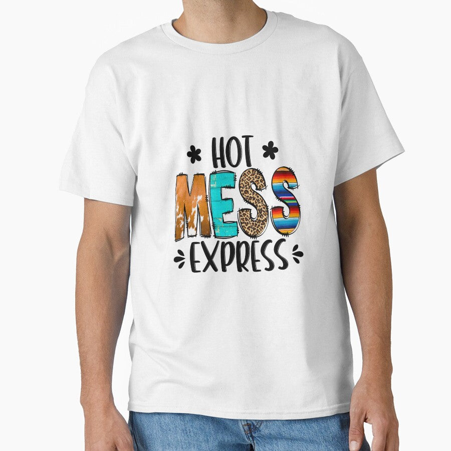 Hot Mess Express Country Western Animal Print Funny Quote by ElishaKayne