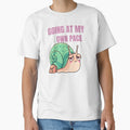 Cute Snail Quote “Going At My Own Pace” – Gentle Productivity & Slow Life Aesthetic Art by AdicretorDesign