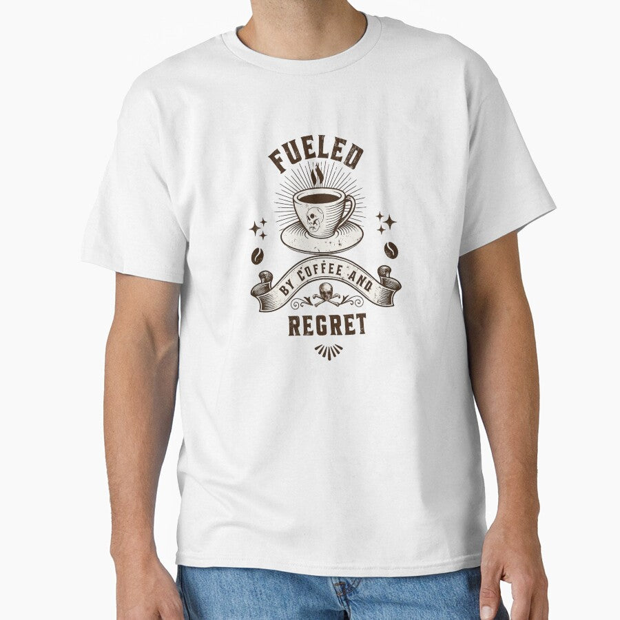 Fueled By Coffee And Regret Funny Coffee Gift by Patina & Pixel