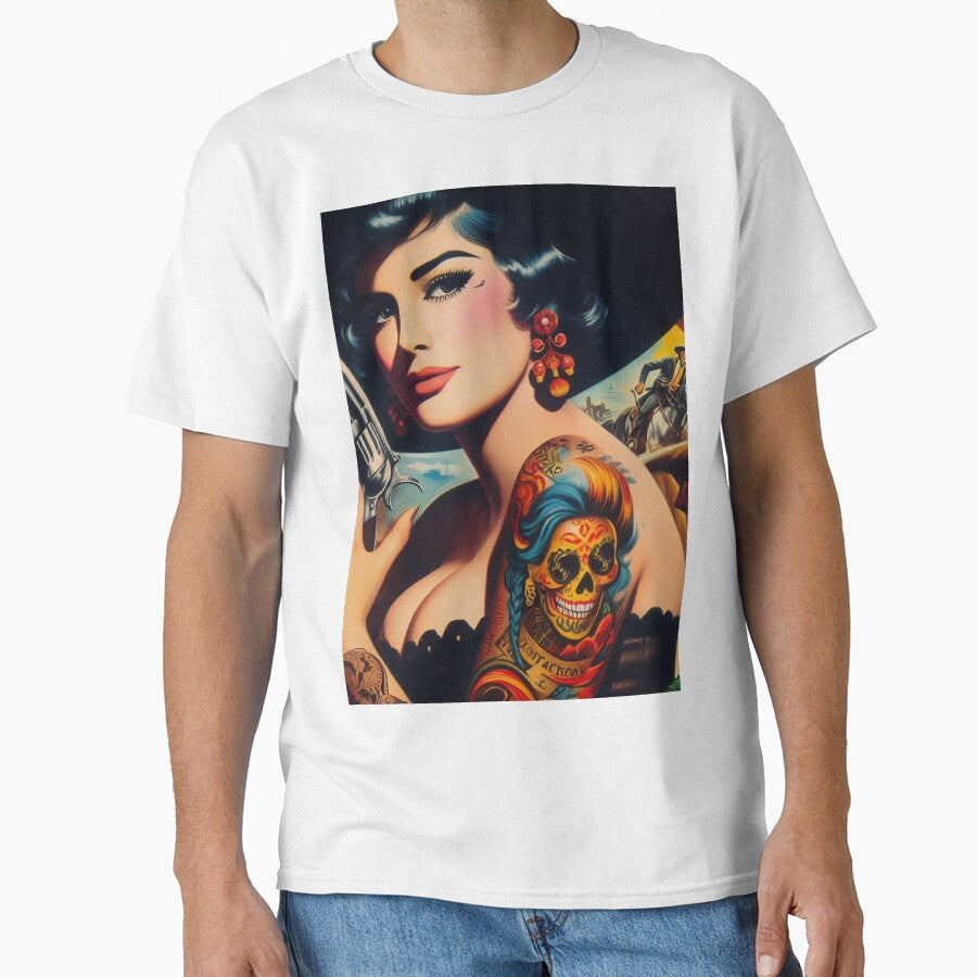 Retro Tattooed Cowgirl by PulpVintage