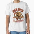Retro Burger Mascot – Bun Run The Speedy Patty Vintage Fast Food Cartoon by Denskie