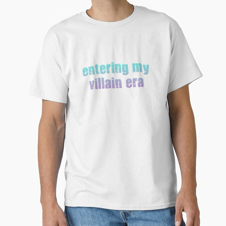 Entering My Villain Era Graphic Print in Teal to Purple Gradient by Feral Designs by Lauren Elisabeth
