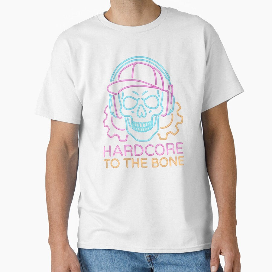 Gabber Hardcore To The Bone - Hardcore Apparel for Hardcore Fans - NEON Line by PosiPrints
