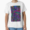 Psychedelic Neon Swirl Pattern – Trippy Abstract Design for Color Lovers & Rave Style Gifts by weirdfishes123
