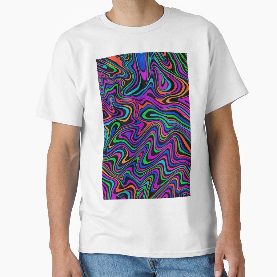 Psychedelic Neon Swirl Pattern – Trippy Abstract Design for Color Lovers & Rave Style Gifts by weirdfishes123