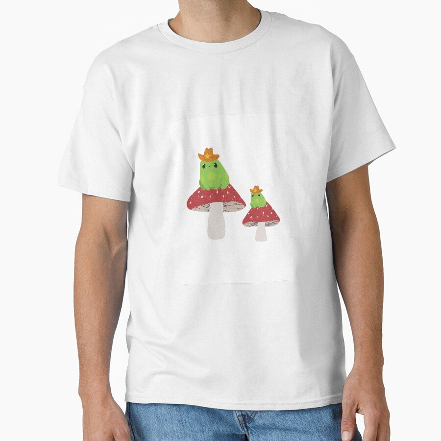 Cowboy Frog on Mushrooms by TarynsCutesyShop