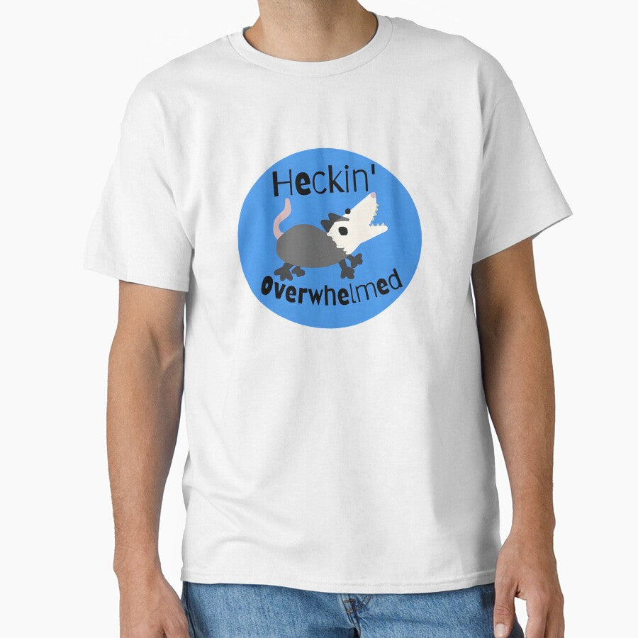 Opossum Heckin' Overwhelmed Blue by doodledont