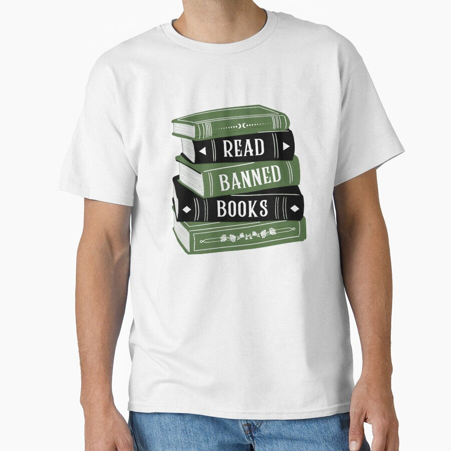 Read Banned Books Book Stack / Pile Green by Taiga-Design
