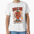 Really Hot – Chibi Chili Pepper with Flames & Hot Sauce Bottle by Snackwear Apparel