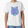Neon vibrant tiger face by Bugbotherer30