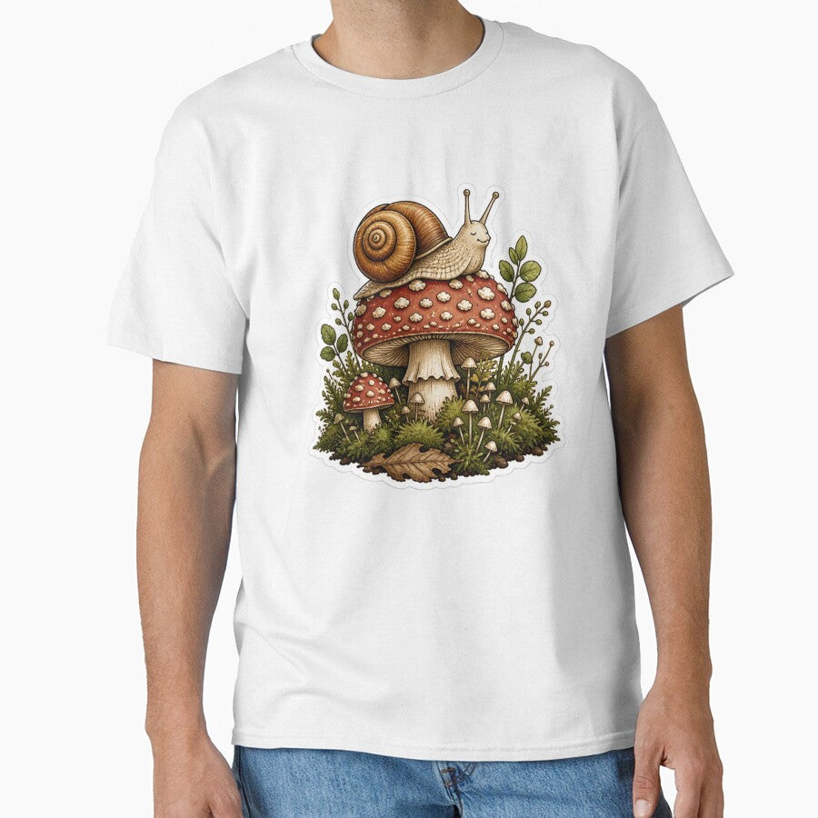 Goblincore Snail Toadstool Forest Friend by StickyGuys