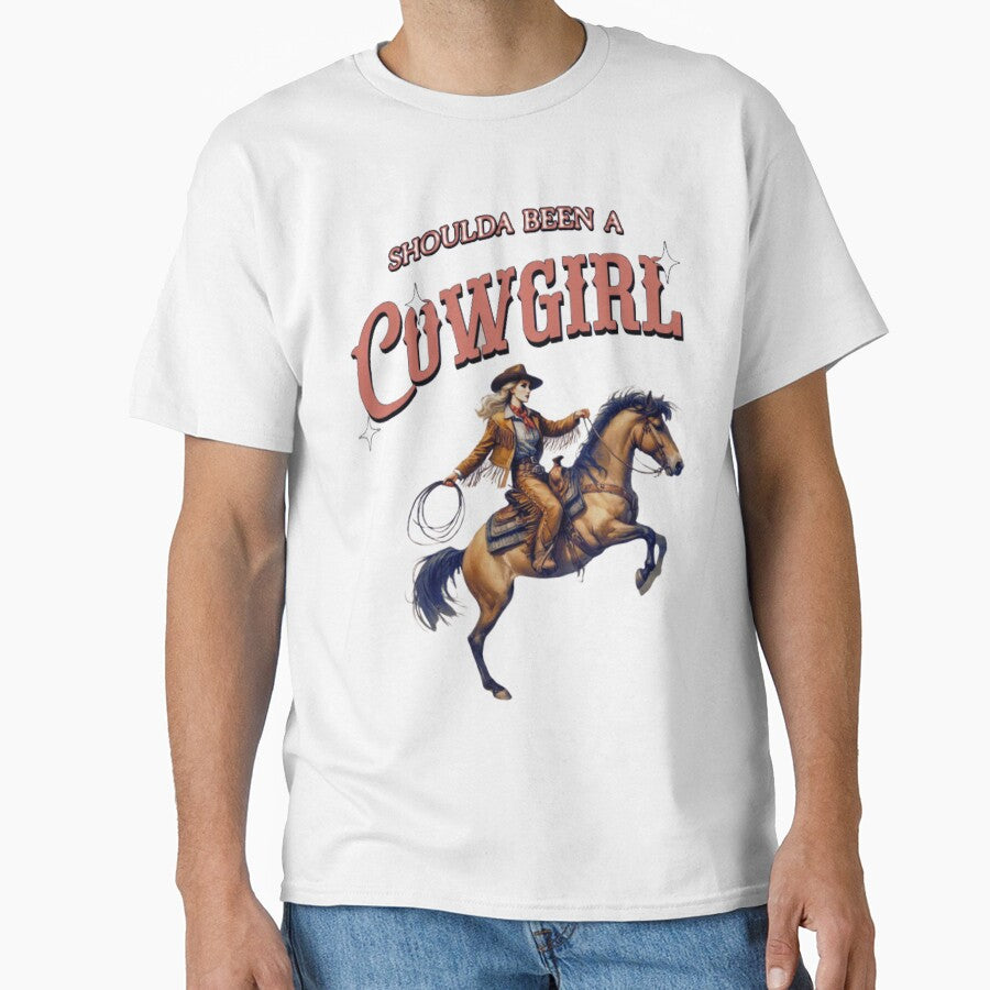 Shoulda Been A Cowgirl Vintage Inspired Women's Shirt by MarketMavenGift