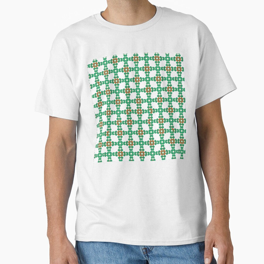 Copy of Aesthetic MATCHA Mosaic Beautiful Pattern pattern with flowers green by Catophile