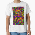 Trippy Psychedelic Frog on Cosmic Mushroom - Psychonaut Toad by RustedToad
