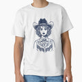 Trendy Cowgirl Western Line Art by Tiendita-Arroyo