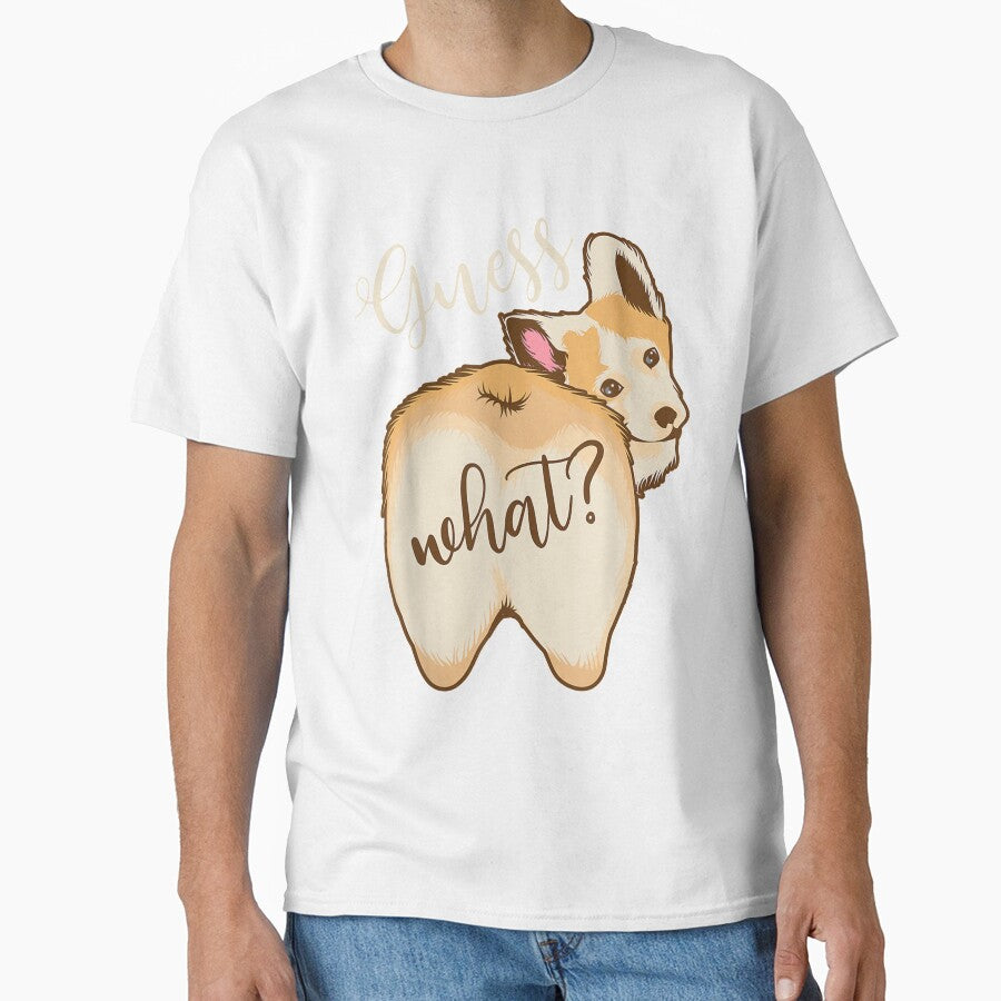 Cool Guess What Pembroke Welsh Corgi Butt Gift Fan by jennifera11
