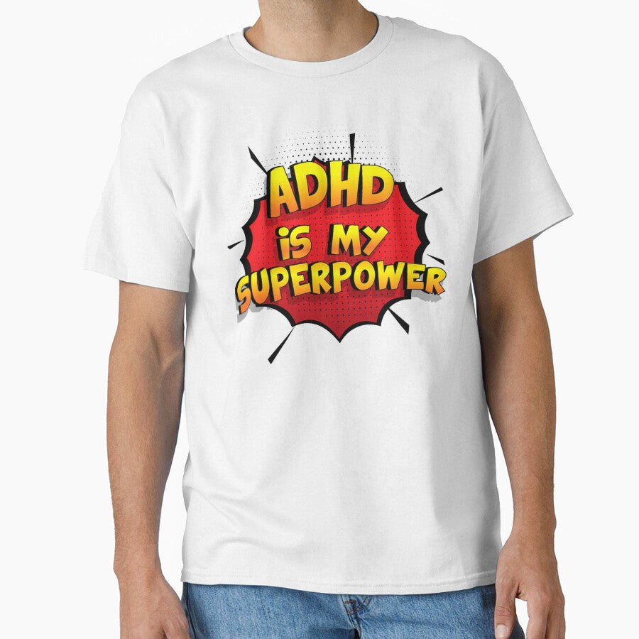 ADHD is my Superpower Funny Design Adhd Gift by ElonDabney