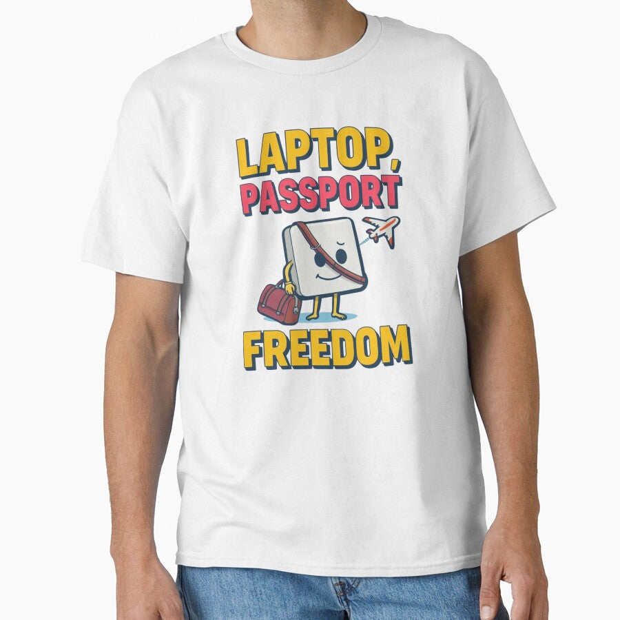 Laptop, Passport, Freedom – Digital Nomad Travel Life by WearTheArtx
