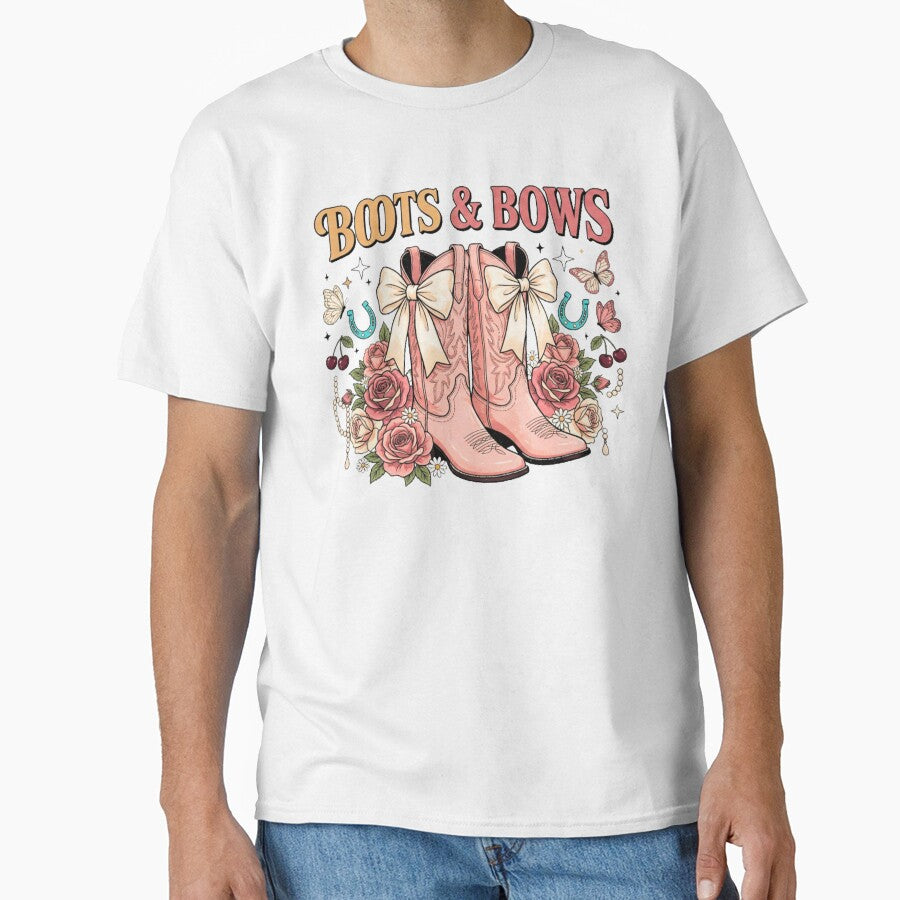 Copy of Coquette Bows & Boots | Pink Cowgirl Aesthetic | Cute Country Girl Design by FitEnvy