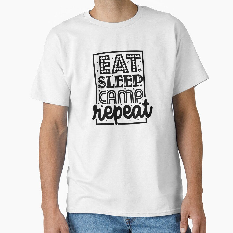 Eat sleep camp repeat by Wit & Wear Company