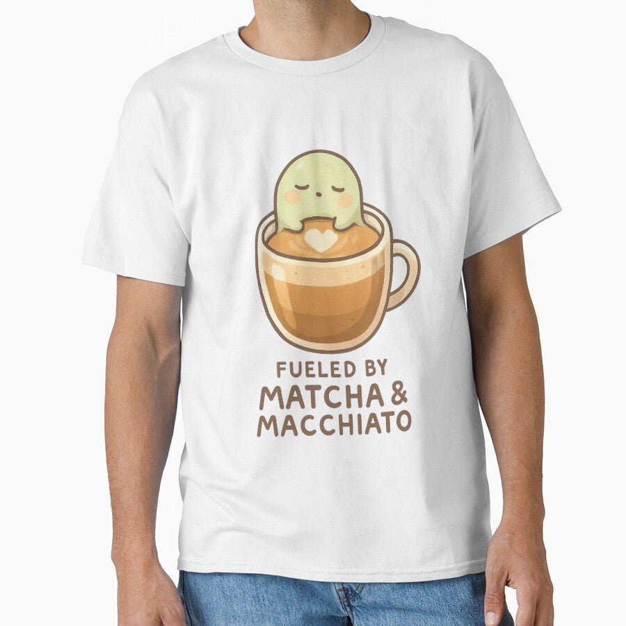 Cute Matcha Macchiato Creature – Cozy Coffee Lover Gift for Tea Fans by kakaworld