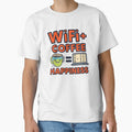 WiFi + Coffee = Happiness | Funny Digital Nomad Quote by WearTheArtx