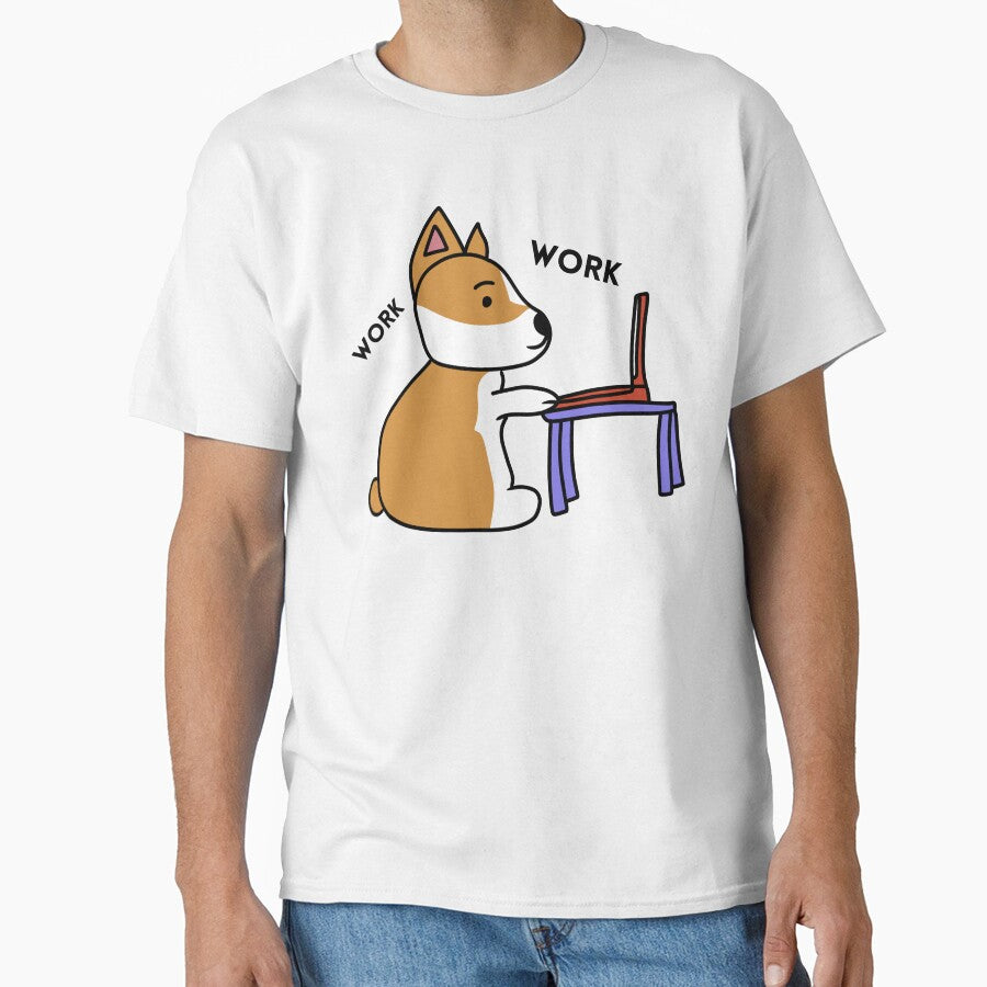 Work From Home Corgi by PetRockers