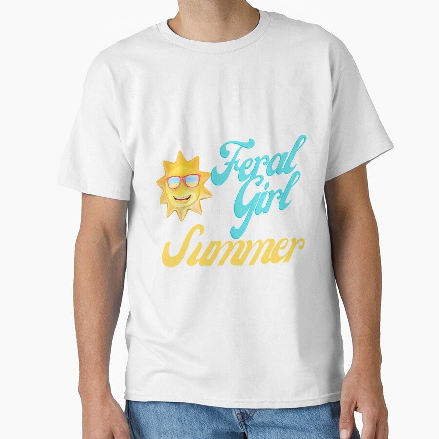 Feral Girl Summer Vibes Typography Graphic by dnhysanpz88