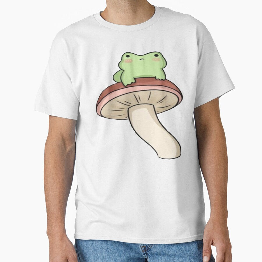 frog on a mushroom by saylucyernaga