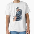 Nordic Flight Attendant Scandinavian Stewardess Vintage Airline Crew Travel Aesthetic Art by VectorJoy