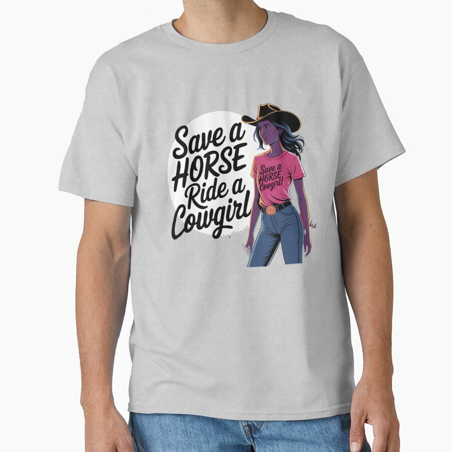 Save a Horse Ride a Cowgirl Cute Rodeo Country Girl Sticker by Redjakkal