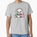 Cute Little Panda Gamer With Headphones by rustydoodle