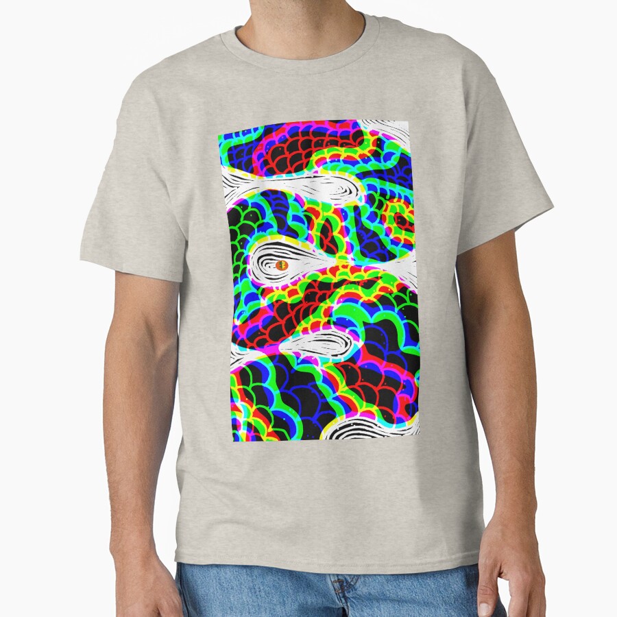 Rainbow Scales Dragon Serpent - Trippy Illusion Pattern by MAMA.art.Rio <Marsailhe_Milward>
