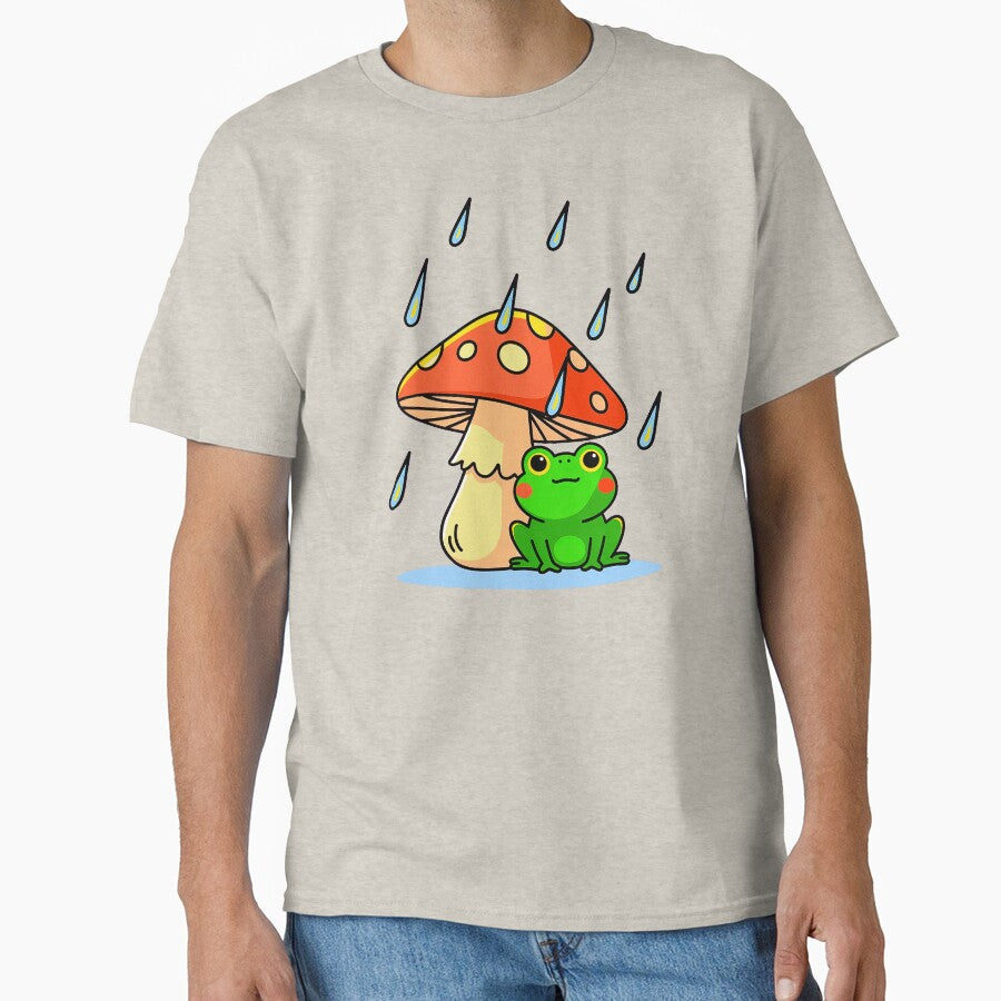Mr Frog and the Mushroom on a Rainy Day by DBM Photo Art 1