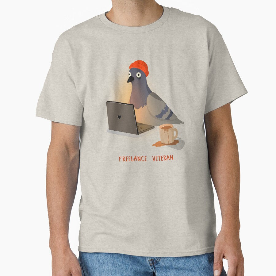 Freelance Veteran Tired Pigeon Coffee Work by CinemaDoor