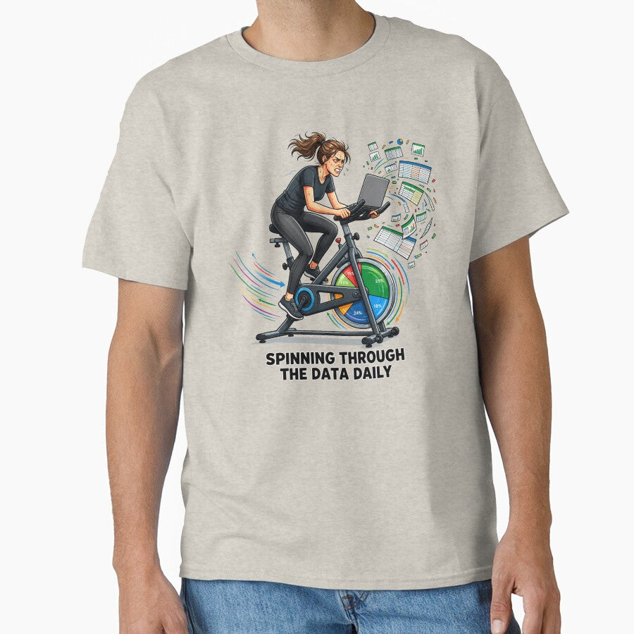 Spinning Through The Data Daily | Funny Excel Accountant Cycling Gym. by spreadsheetcafe
