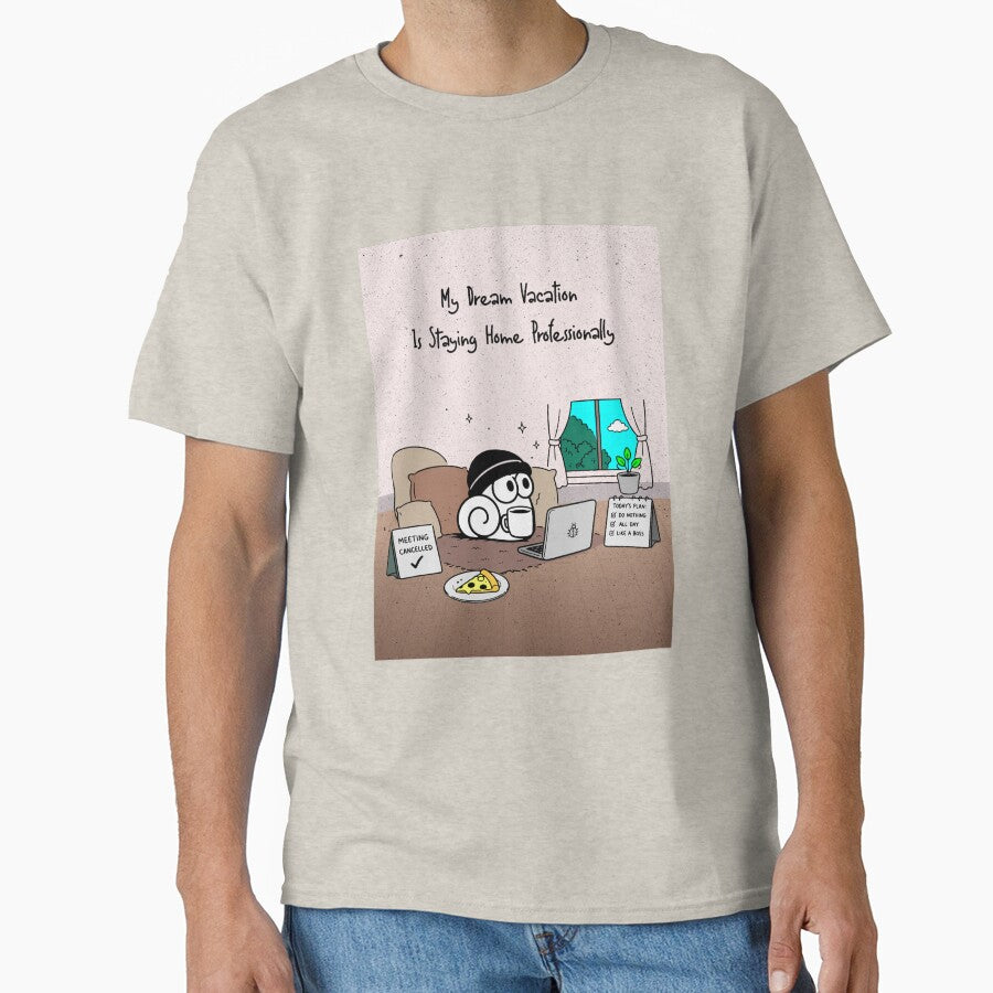 Staying Home Professionally - Funny WFH Introvert Snail by snewen