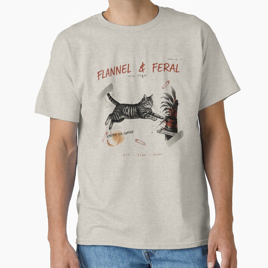 Flannel And Feral Scratch The Surface Punk Zine Cat by Enea Kelo