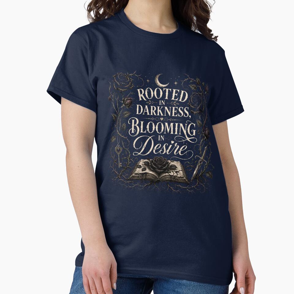 Rooted in Darkness, Blooming in Desire by Heather's Creative Apparel