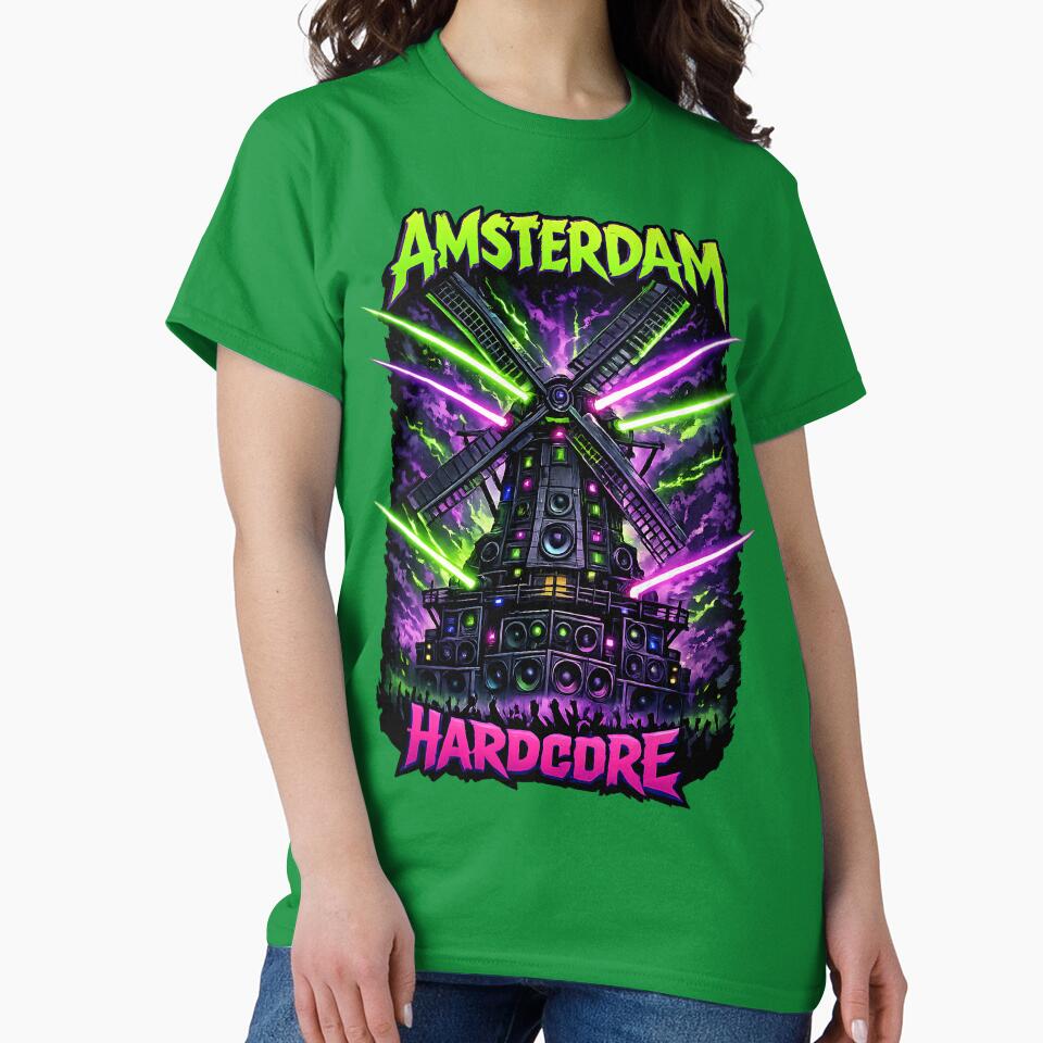 Amsterdam Hardcore Rave Windmill Sound System by  ZenRave Designs